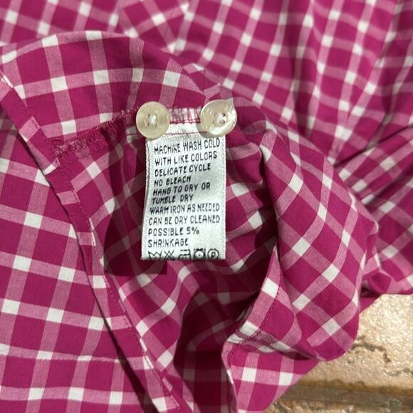 Lilly Pulitzer Plaid Gingham Button-Up Shirt size 8 - Picture 8 of 11